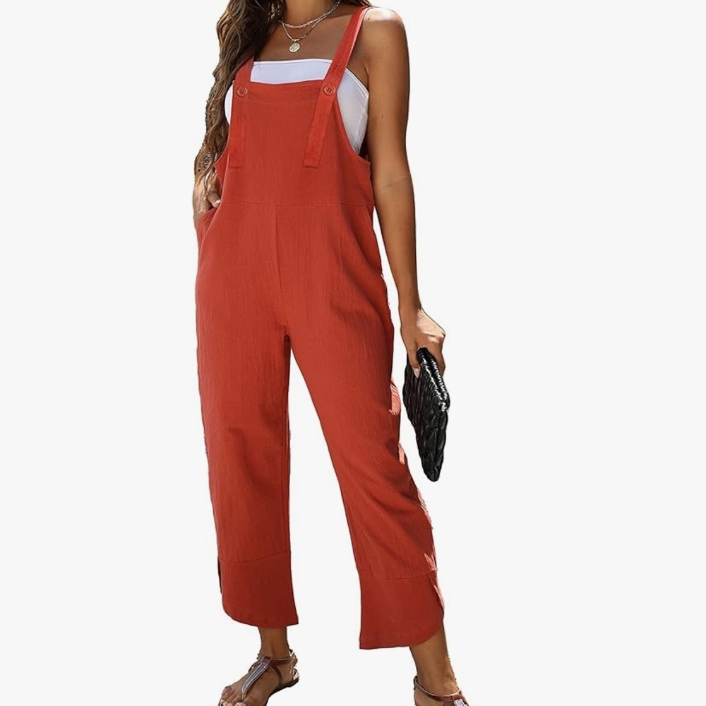 Amebelle Sleeveless Cotton Linen Romper